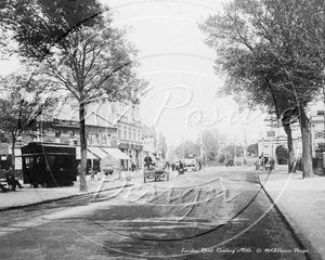 London Road by the Cemetary Gates, Reading in Berkshire c1900s