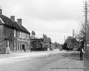 Church Street and the Crown Inn, Theale in Berkshire c1900s