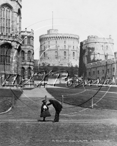 The Round Tower at Windsor Castle in Berkshire c1860s
