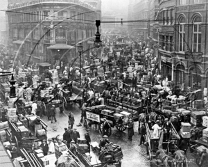 Billingsgate Market in the City of London c1910s