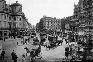 The Strand and Charing Cross in London c1890s